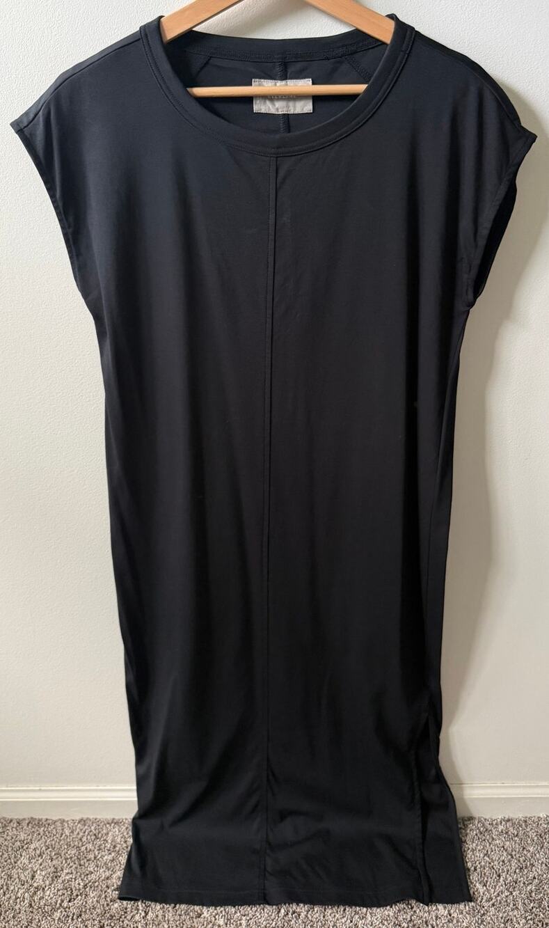 Everlane The Luxe Cotton Side-Slit T-shirt dress women's size S